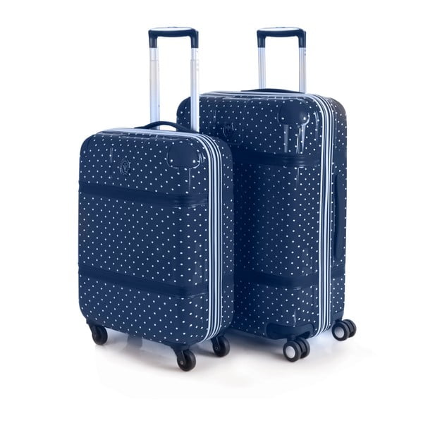 Sada 2 modrých cestovních kufrů na kolečkách Arsamar Howard