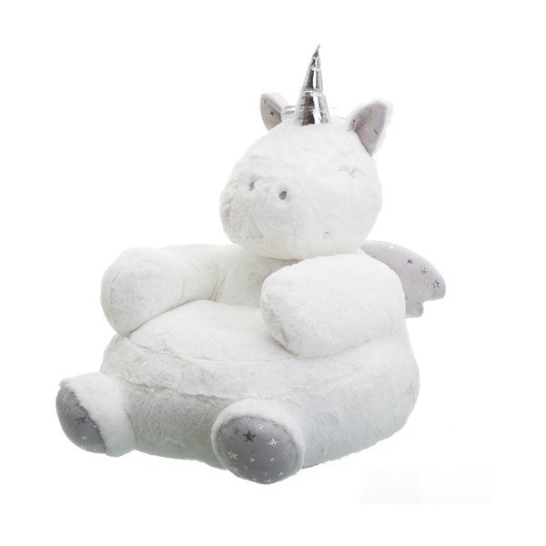 Бял пуф във формата на еднорог Unimasa Unicorn - Casa Selección