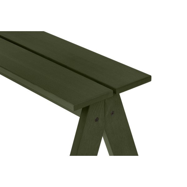 Зелена градинска пейка от масивно дърво Navo – noo.ma-image-4