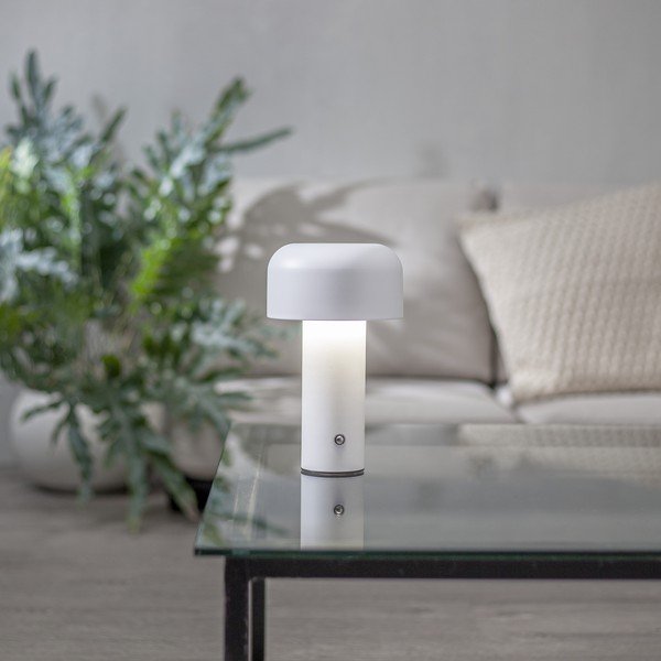 Бяла LED настолна лампа (височина 21,5 cm) Bobby – Star Trading-image-1