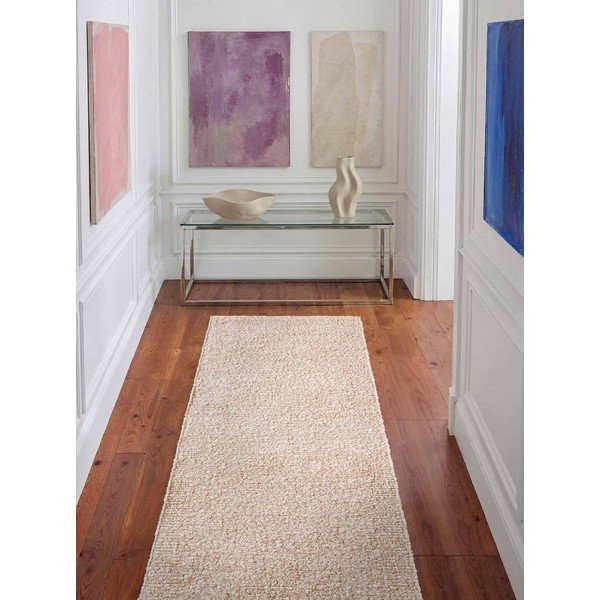 Кремава ръчно изработена пътека от букле 80x200 cm Notting Hill Portobello – Ted Baker-image-1