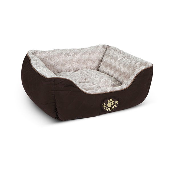 Тъмнокафяво плюшено легло за домашни любимци куче 40x50 cm Scruffs Wilton – Plaček Pet Products