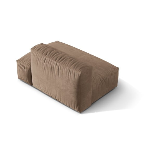 Светлокафяв кадифен модул за диван (десен ъгъл) Martina – Micadoni -image-2