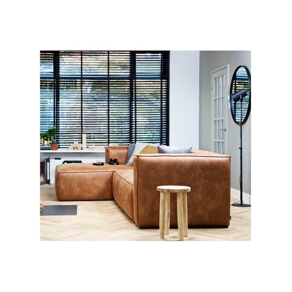 Nástěnné zrcadlo s černým rámem WOOOD Lauren, Ø 80 cm-image-3