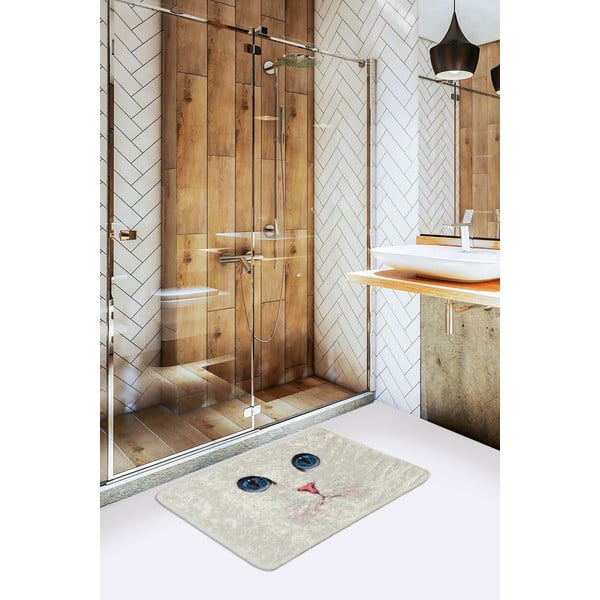 Кремав килим за баня 40x60 cm Blue Eyes – Foutastic-image-1