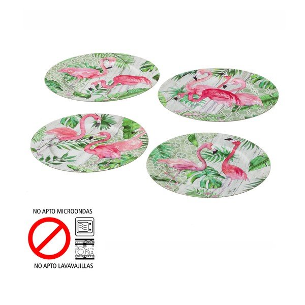 Комплект от 4 чинии Unimasa Flamingos - Casa Selección-image-2