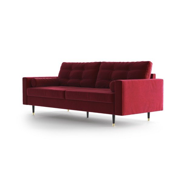 Червен кадифен диван Alto Aldo - Daniel Hechter Home-image-3