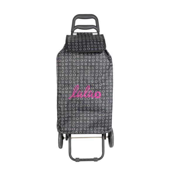 Черна чанта за пазаруване с количка Ridey, 37 л, Lulucastagnette - LULUCASTAGNETTE
