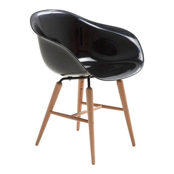 Černá jídelní židle Kare Design Armlehe Forum