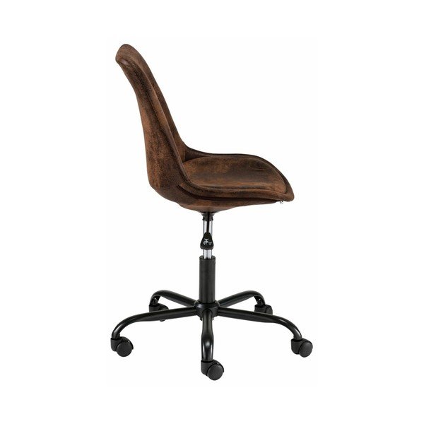 Кафяв офис стол на колела Dennis - Støraa-image-1