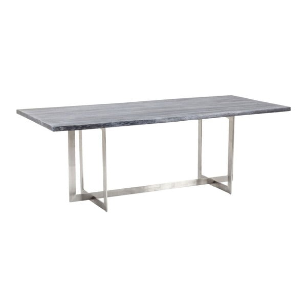 Stůl v chromové barvě Kare Design Level Chrome, 220 x 77 cm