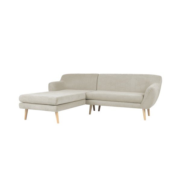 Béžová pohovka s lenoškou na levé straně Mazzini Sofas Sardaigne-image-1