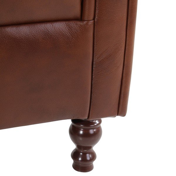 Кафяв кожен фотьойл Vary - Max Winzer-image-4