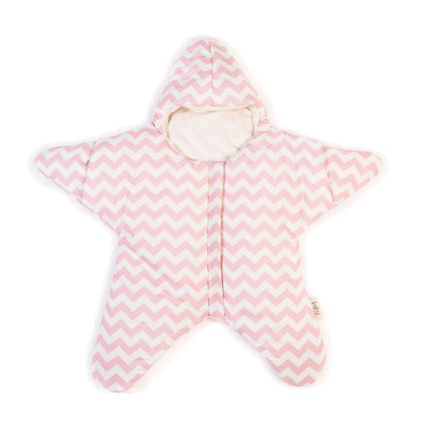 Dětský spací vak  Pink Star, vhodný i na léto, pro děti do 3 měsíců