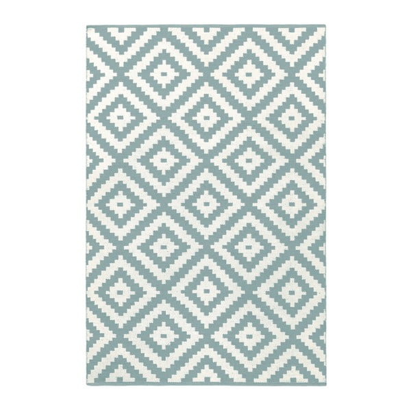 Светлосиньо-сив двустранен килим за открито Ava Malo, 90 x 150 cm - Green Decore