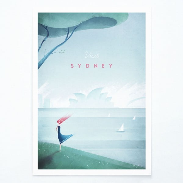 Плакат , 30 x 40 cm Sydney - Travelposter
