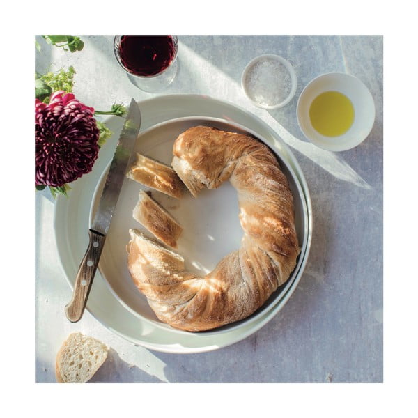 Бяла порцеланова чиния с повдигнат ръб Basic, ø 33 cm - Maxwell & Williams-image-1