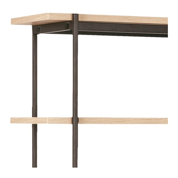 Черна етажерка за книги в дъб 172x188 cm Angus - Actona-image-2