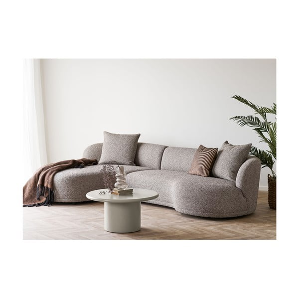 Кремава кръгла масичка за кафе ø 80 cm Nagano – House Nordic-image-3