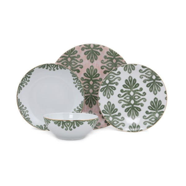 Комплект порцеланови чинии от 24 части Орнаменти - Kütahya Porselen