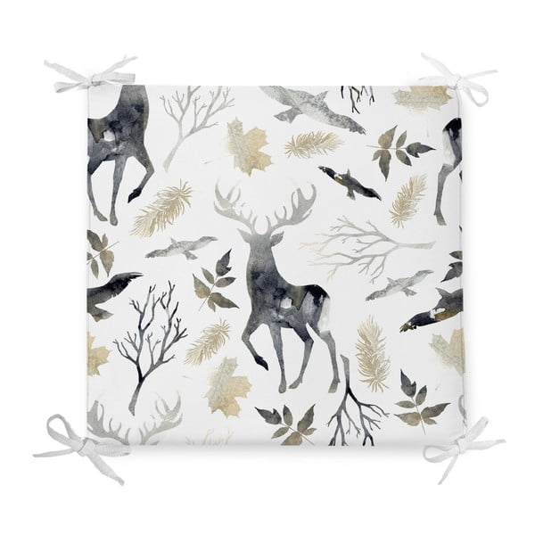 Коледна възглавница с памучна смес Dark Forest, 42 x 42 cm - Minimalist Cushion Covers