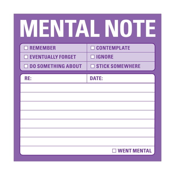 Lepíky Mental Note