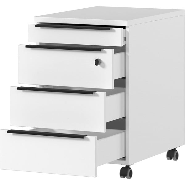 Бял заключващ се шкаф 42x63 cm Mailand - Germania-image-2