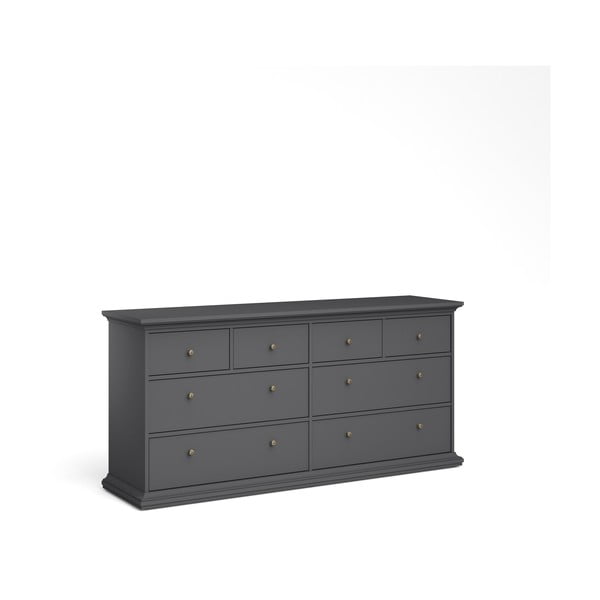 Сив нисък скрин 183x87 cm Paris – Tvilum-image-4