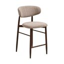 Бежов/тъмнокафяв тапициран бар стол (височина на седалката 65 cm) Levanto – House Nordic