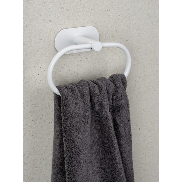 Бяла самозалепваща поставка за кърпи от неръждаема стомана Orea – Wenko-image-1