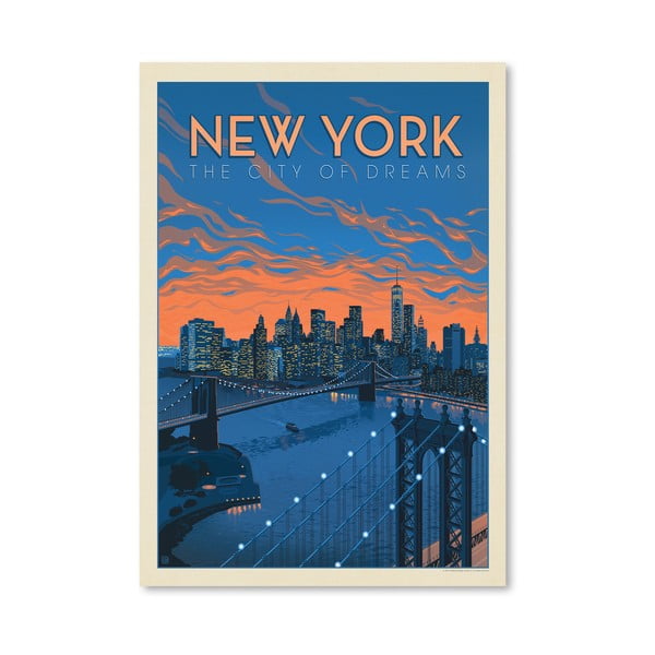 Плакат "Град на мечтите", 42 x 30 cm - Americanflat