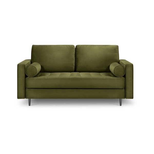 Маслиненозелено кадифе, диван Santo, 174 cm - Milo Casa