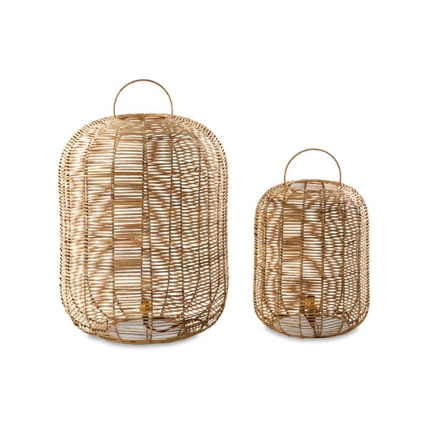 Плетена настолна лампа, височина 65 cm Noko - Nkuku-image-2