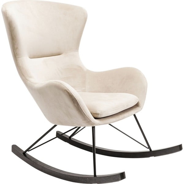 Бял люлеещ се фотьойл Oslo - Kare Design