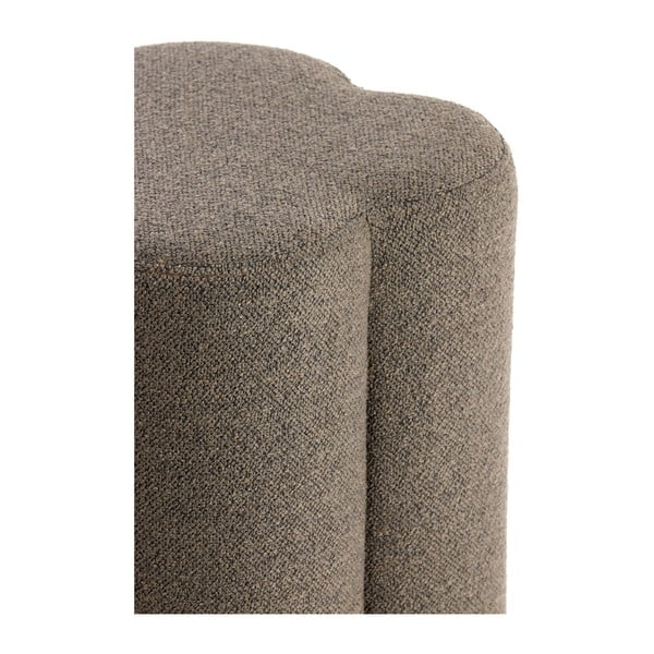 Кафява табуретка от плат букле Nalani – Light & Living-image-4