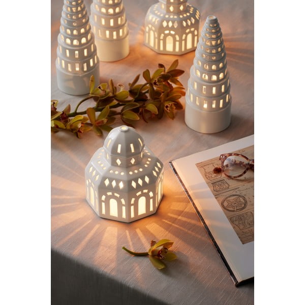 Бял керамичен коледен свещник Lighthouse, ø 12 cm Urbania Lighthouse Glassalen - Kähler Design-image-3