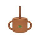 Кафява силиконова детска чаша Enkei – OYOY Mini