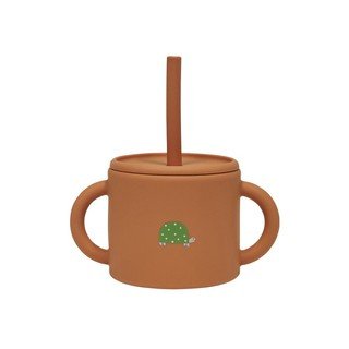 Кафява силиконова детска чаша Enkei – OYOY Mini
