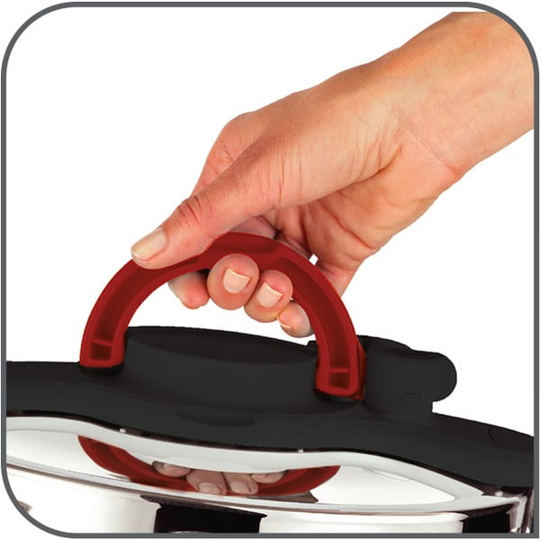 Тенджера под налягане от неръждаема стомана 9 л Clipso Minut Easy - Tefal-image-3