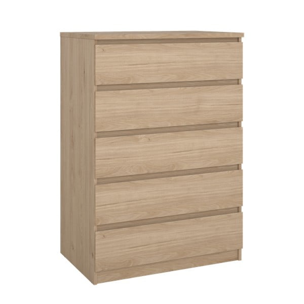 Скрин от дъбов декор  в естествен цвят 77x111x50 cm Naia – Tvilum-image-2