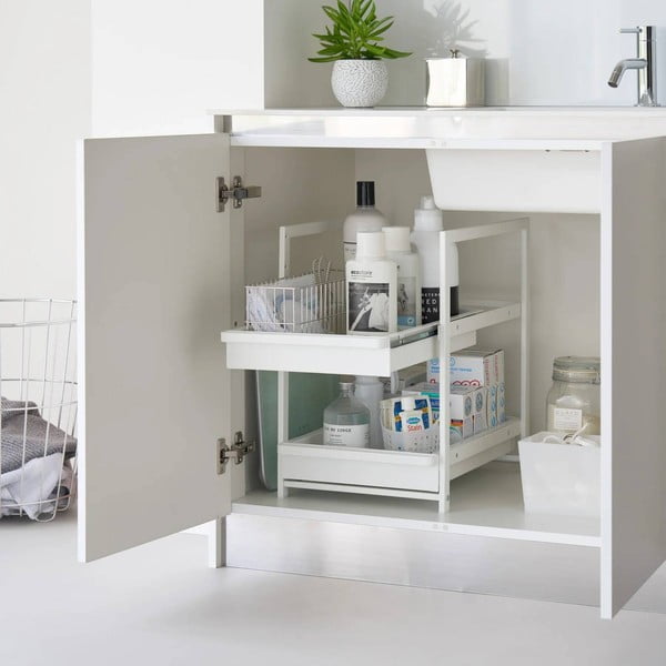 Бял метален допълнителен рафт 30x42 cm Tower – YAMAZAKI-image-2