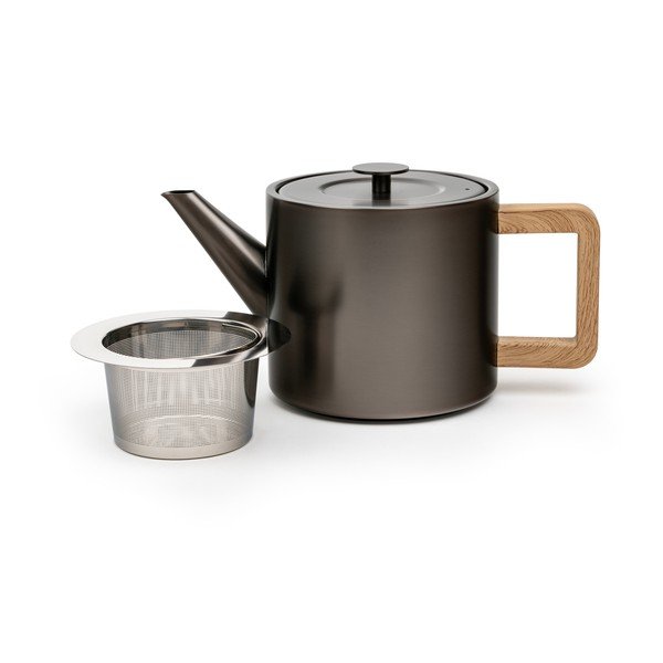 Сив чайник от неръждаема стомана с цедка 1,1 l Duet Narvik – Bredemeijer-image-2