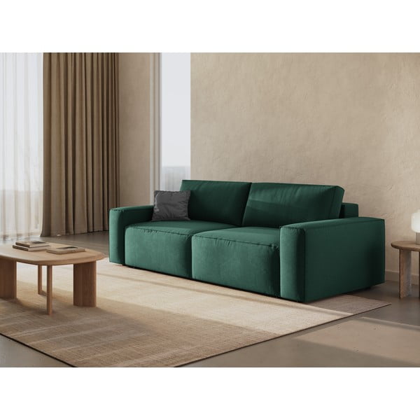 Зелен разтегателен диван 247 cm Jodie – Micadoni Home-image-1