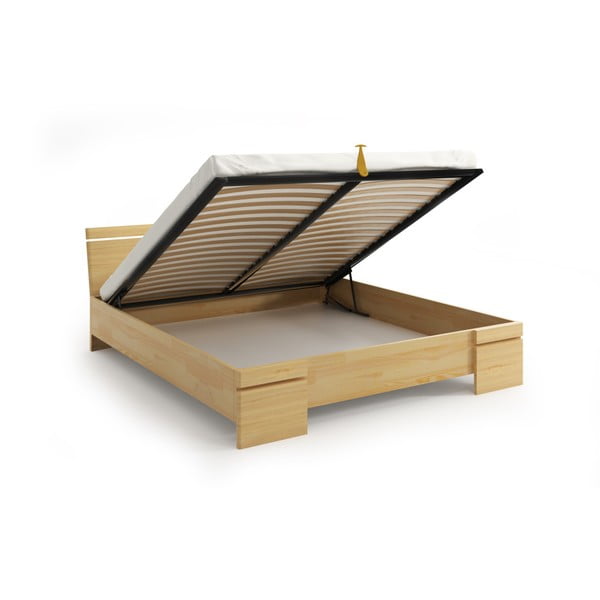 Dvoulůžková postel z borovicového dřeva s úložným prostorem SKANDICA Sparta Maxi, 180 x 200 cm-image-4