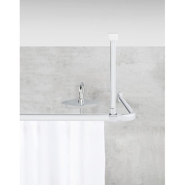 Таванна скоба за душ завеса в лъскаво сребристо Era – Wenko-image-1