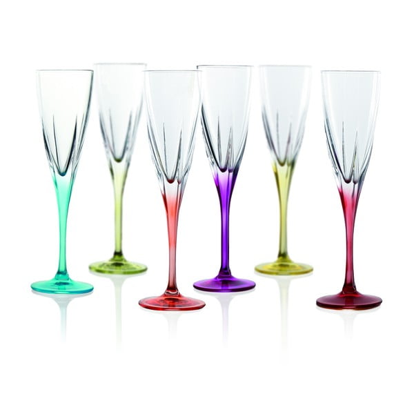 Комплект от 6 чаши за шампанско Gemma - RCR Cristalleria Italiana