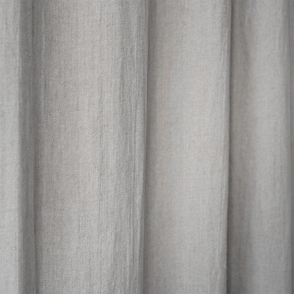 Светлосива ленена завеса с примки Night Time, 250 x 140 cm - Linen Tales-image-1