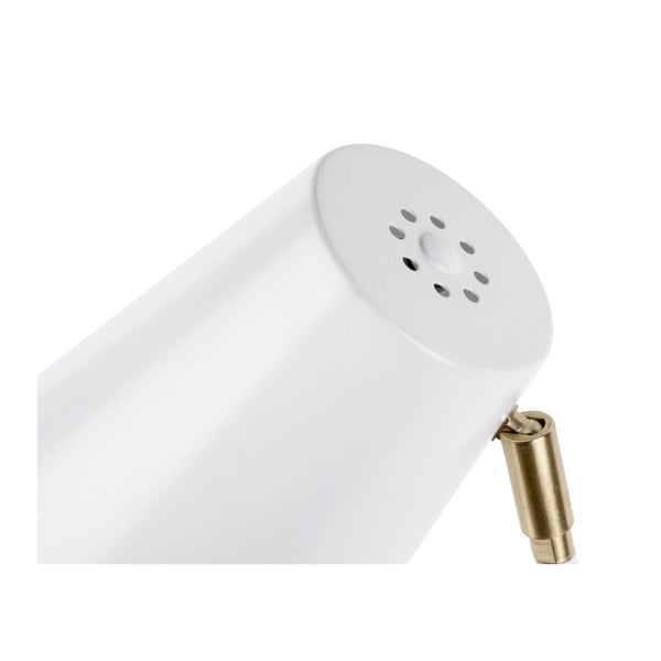 Бяла настолна лампа със златни детайли Noble - Leitmotiv-image-2