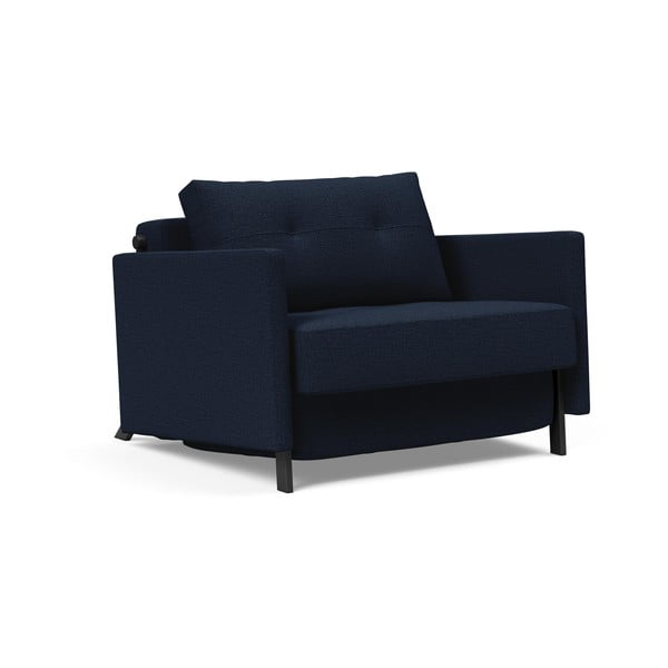Тъмносин диван стол с подлакътници Смесен танц Blue Cubed - Innovation