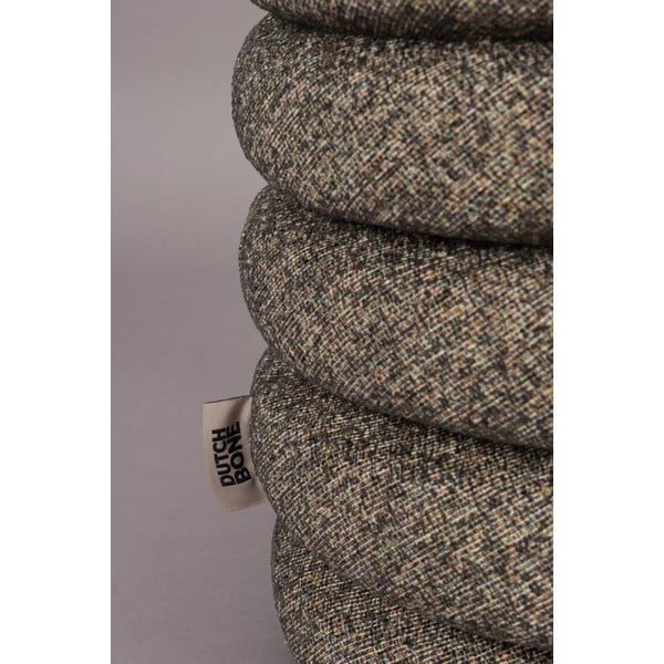 Кафява табуретка от букле Fern – Dutchbone-image-2